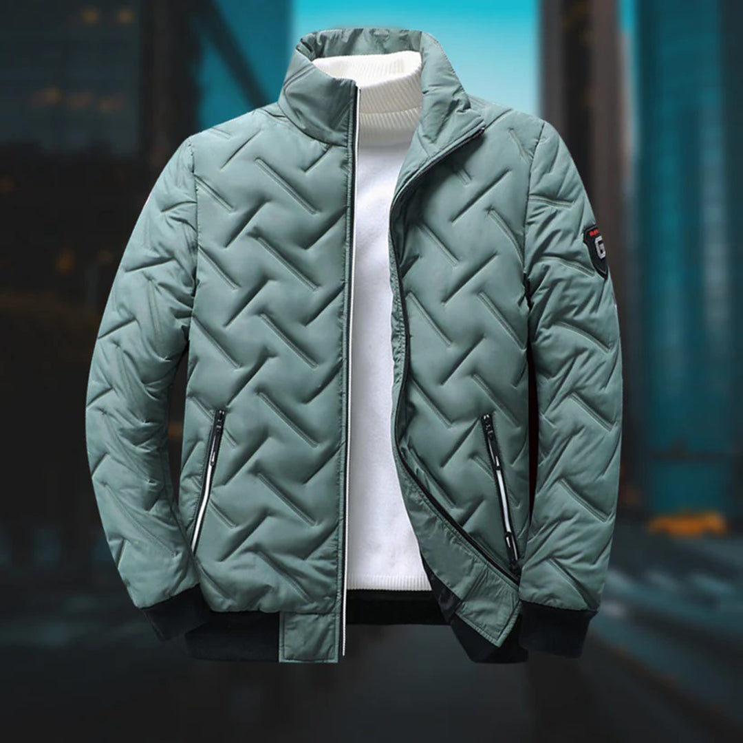 Gewatteerd Herenjack Casual en Modieus Warm - Mode Vibes
