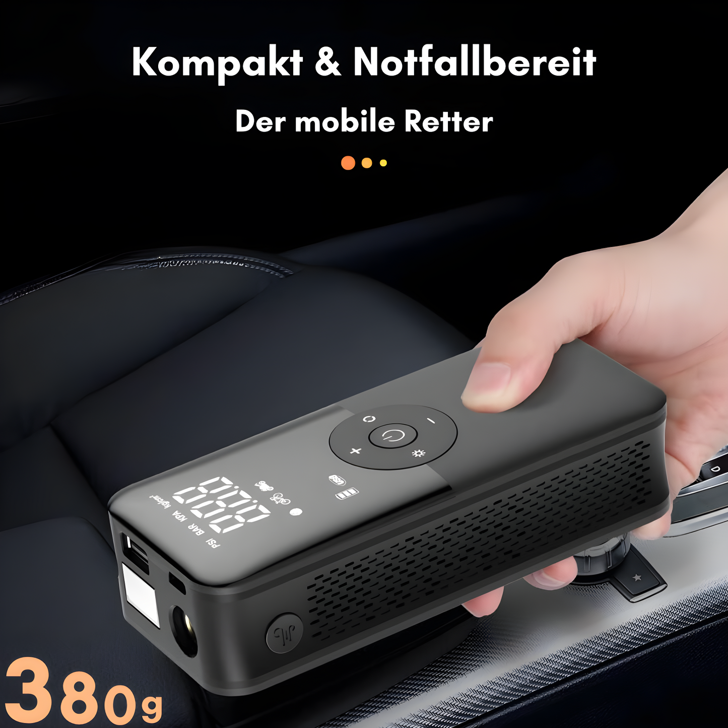 Draagbare Luchtpomp Accu Slim en Mobiel