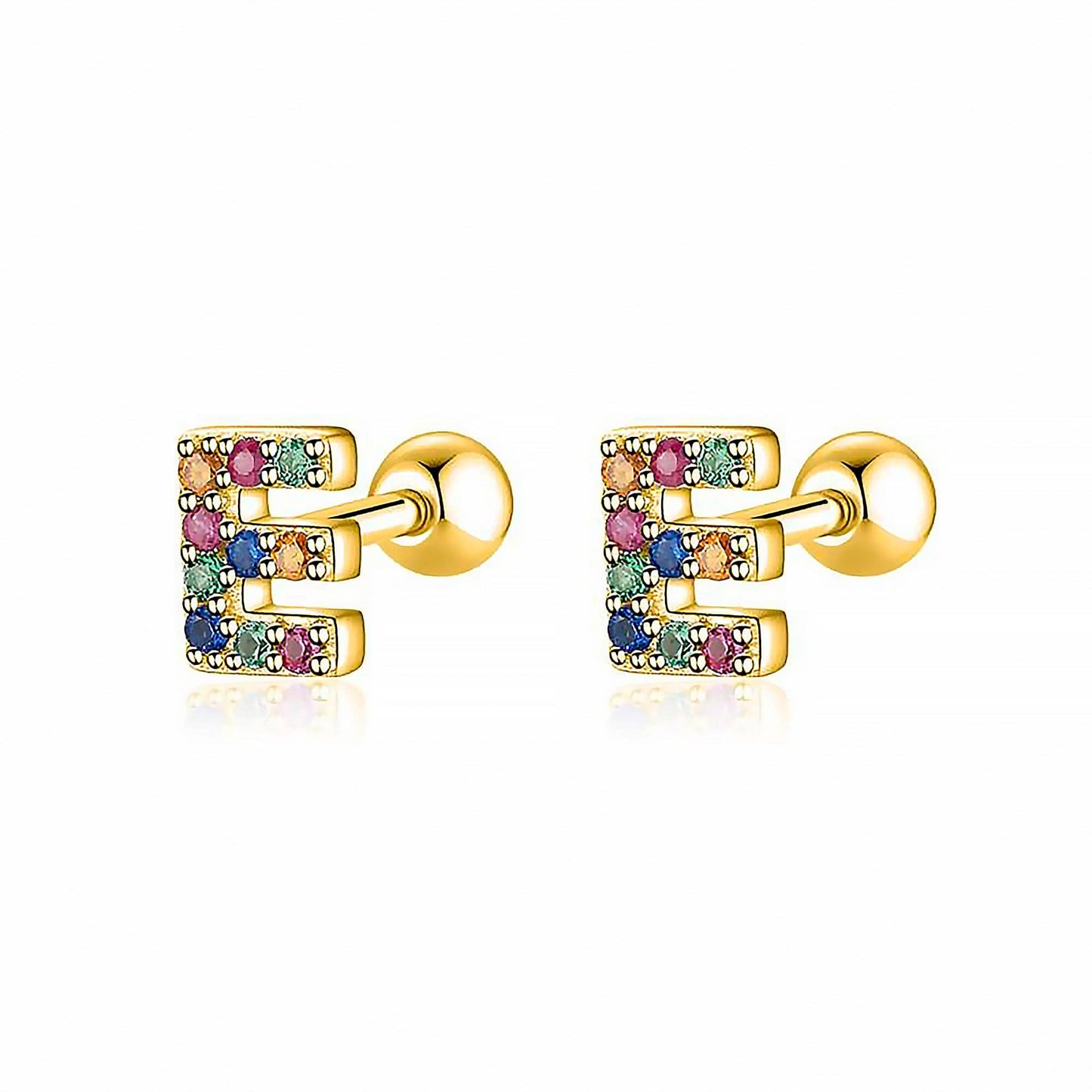 Kleurige Oorbellen Letter O - Uniek Sieraden