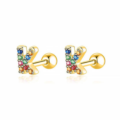Kleurige Oorbellen Letter O - Uniek Sieraden