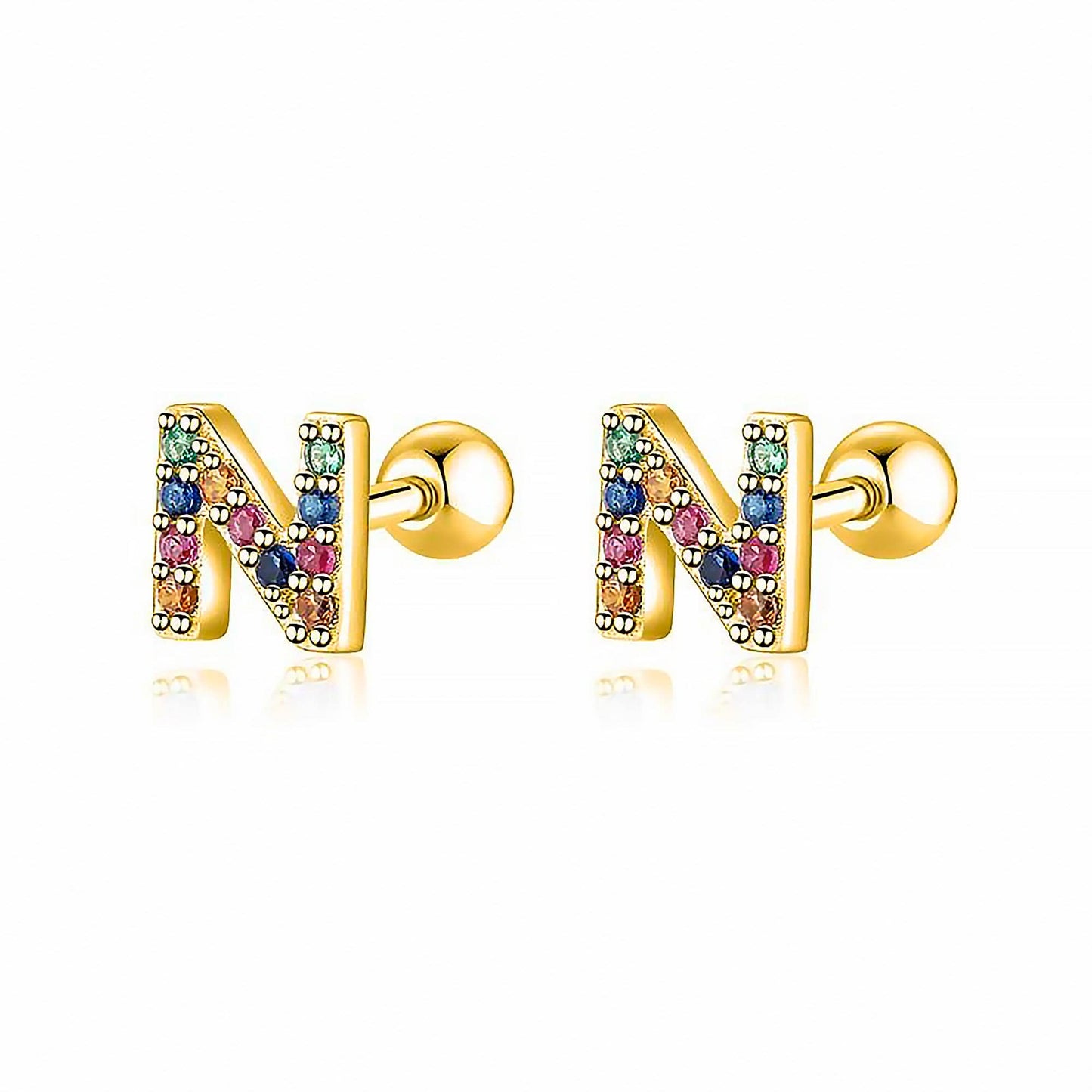 Kleurige Oorbellen Letter O - Uniek Sieraden
