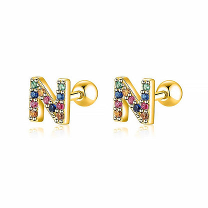 Kleurige Oorbellen Letter O - Uniek Sieraden