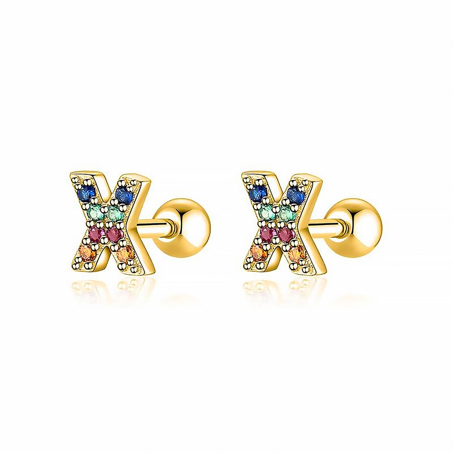 Kleurige Oorbellen Letter O - Uniek Sieraden