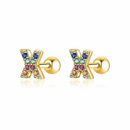 Kleurige Oorbellen Letter O - Uniek Sieraden