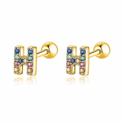 Kleurige Oorbellen Letter O - Uniek Sieraden