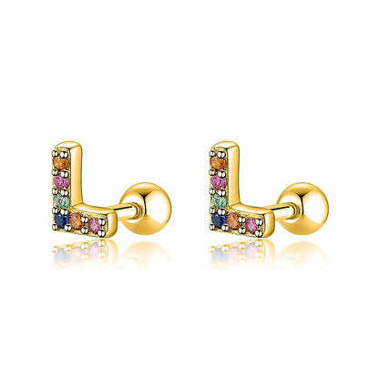 Kleurige Oorbellen Letter O - Uniek Sieraden