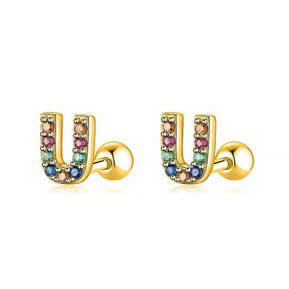 Kleurige Oorbellen Letter O - Uniek Sieraden