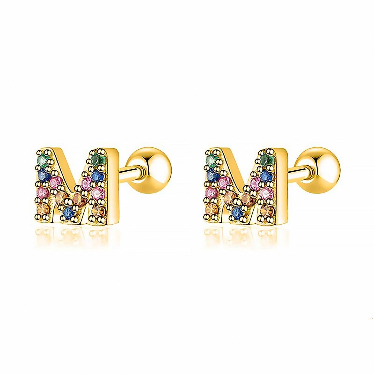 Kleurige Oorbellen Letter O - Uniek Sieraden