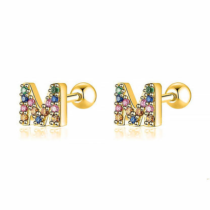 Kleurige Oorbellen Letter O - Uniek Sieraden