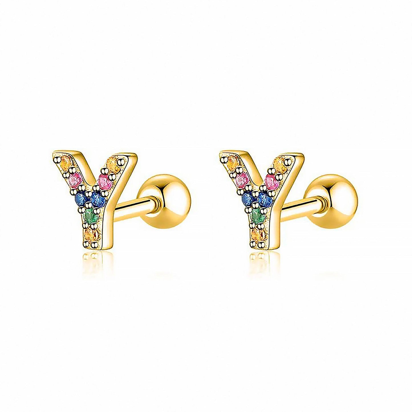 Kleurige Oorbellen Letter O - Uniek Sieraden