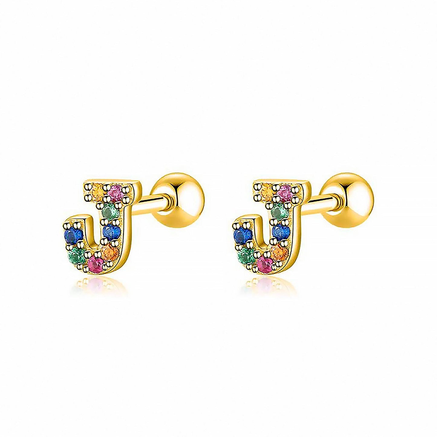 Kleurige Oorbellen Letter O - Uniek Sieraden
