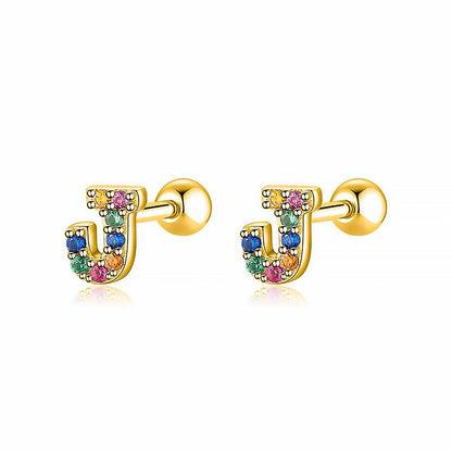 Kleurige Oorbellen Letter O - Uniek Sieraden