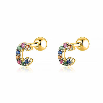 Kleurige Oorbellen Letter O - Uniek Sieraden