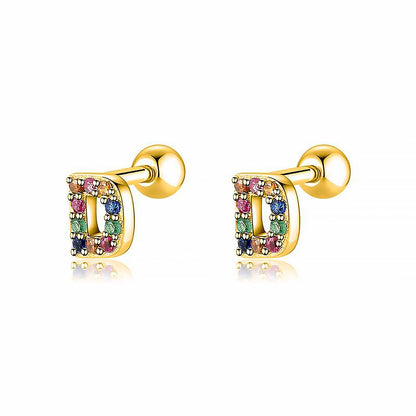 Kleurige Oorbellen Letter O - Uniek Sieraden