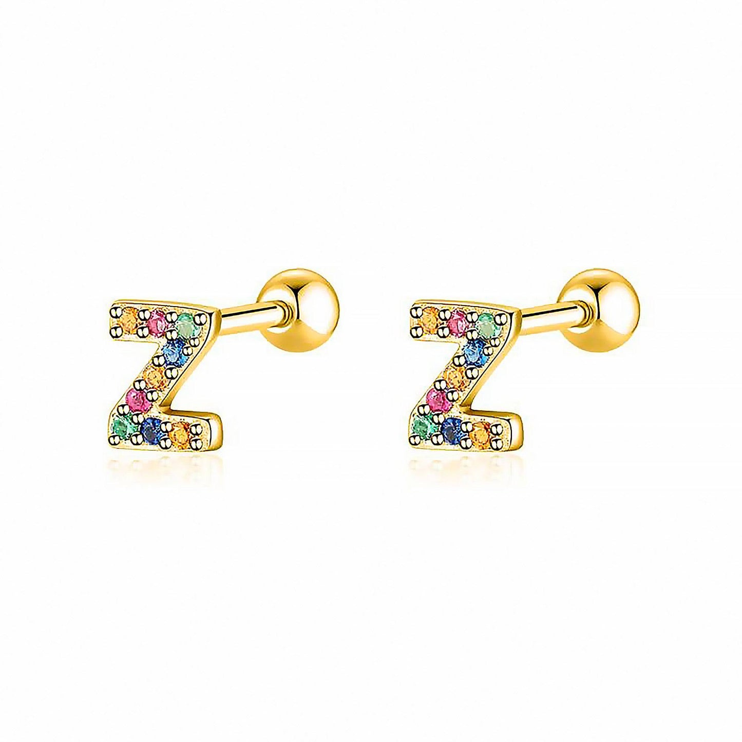 Kleurige Oorbellen Letter O - Uniek Sieraden