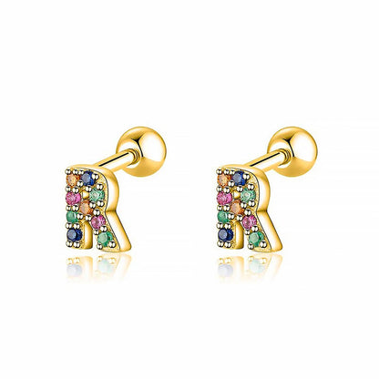 Kleurige Oorbellen Letter O - Uniek Sieraden