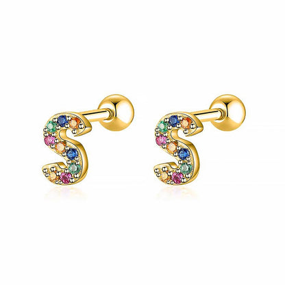 Kleurige Oorbellen Letter O - Uniek Sieraden