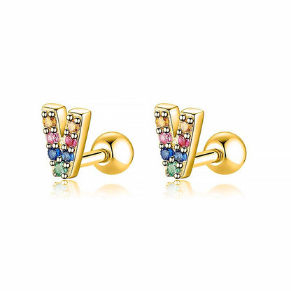 Kleurige Oorbellen Letter O - Uniek Sieraden