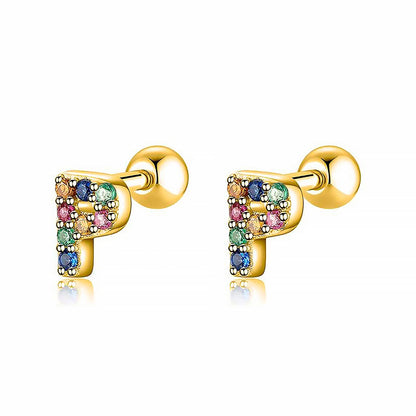 Kleurige Oorbellen Letter O - Uniek Sieraden