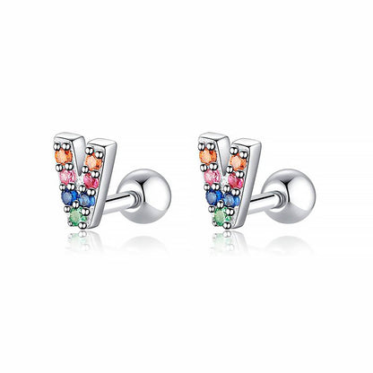 Kleurige Oorbellen Letter O - Uniek Sieraden