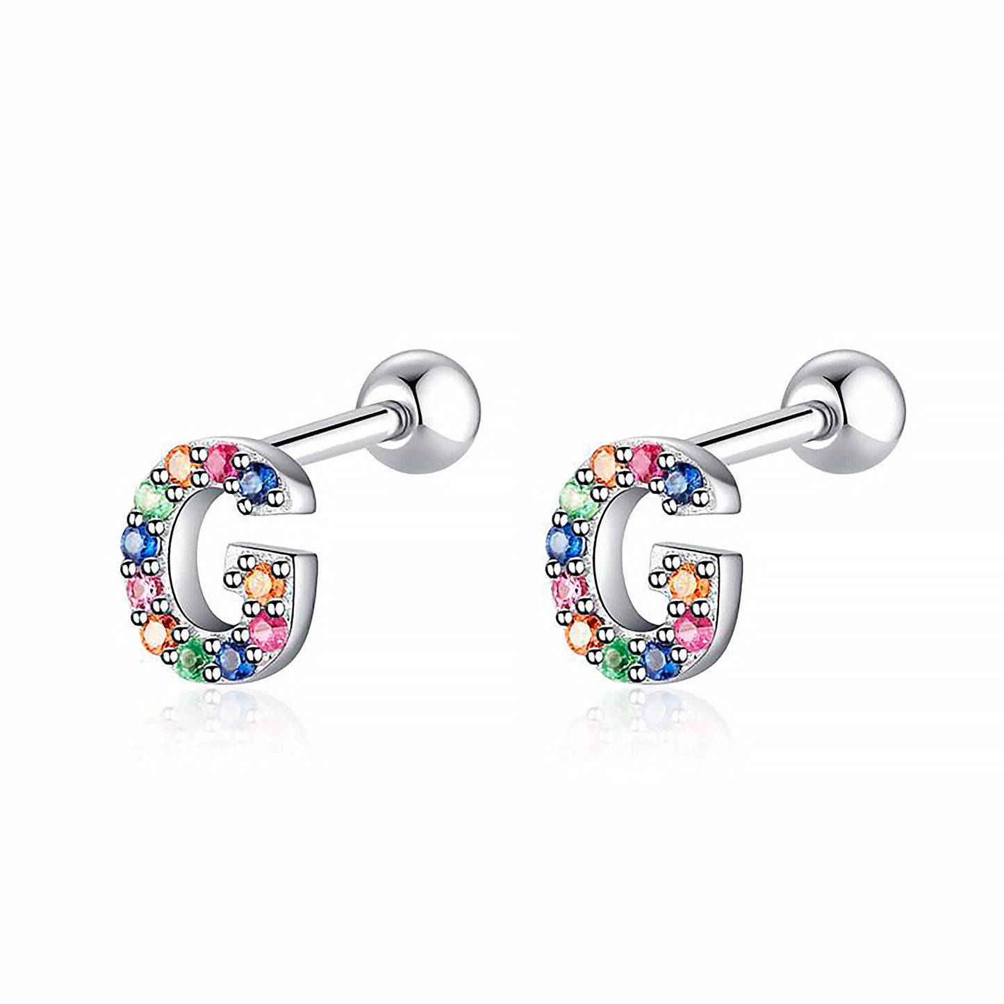 Kleurige Oorbellen Letter O - Uniek Sieraden