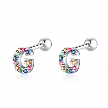 Kleurige Oorbellen Letter O - Uniek Sieraden