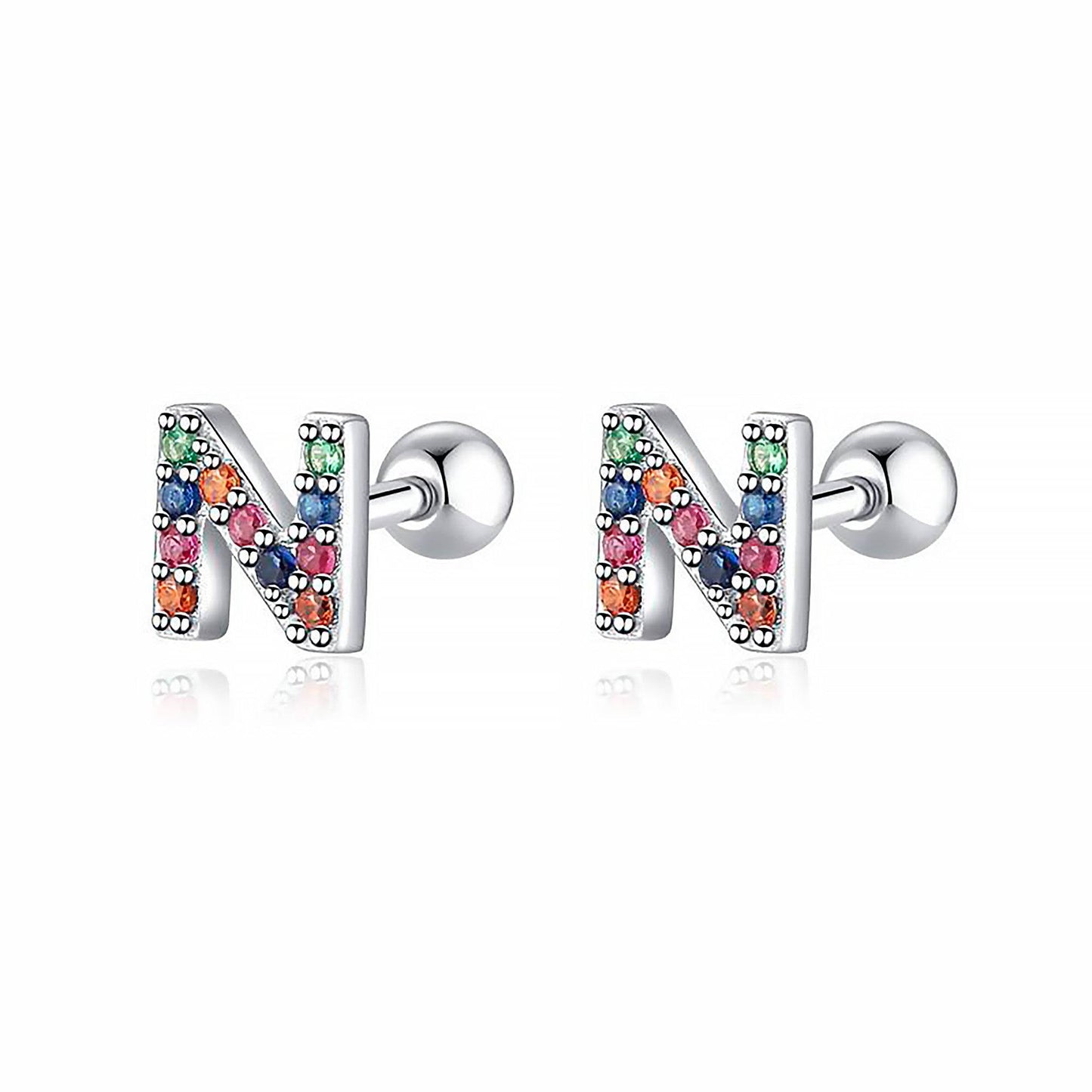Kleurige Oorbellen Letter O - Uniek Sieraden