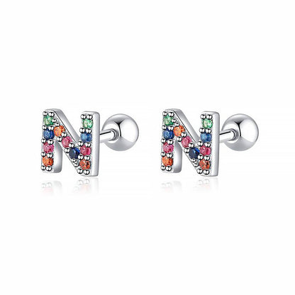 Kleurige Oorbellen Letter O - Uniek Sieraden