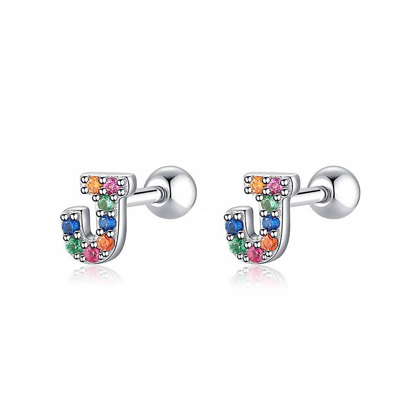 Kleurige Oorbellen Letter O - Uniek Sieraden