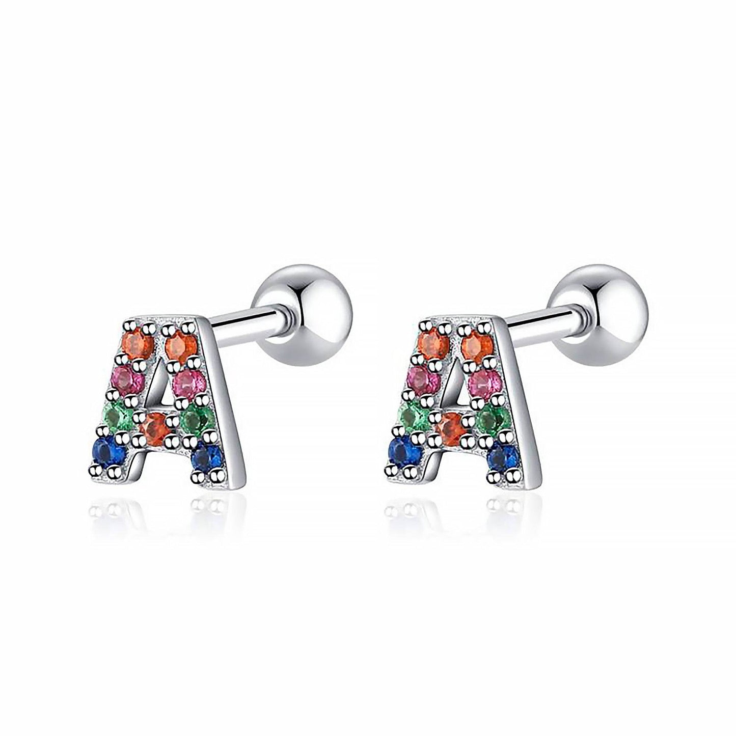 Kleurige Oorbellen Letter O - Uniek Sieraden