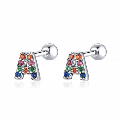 Kleurige Oorbellen Letter O - Uniek Sieraden