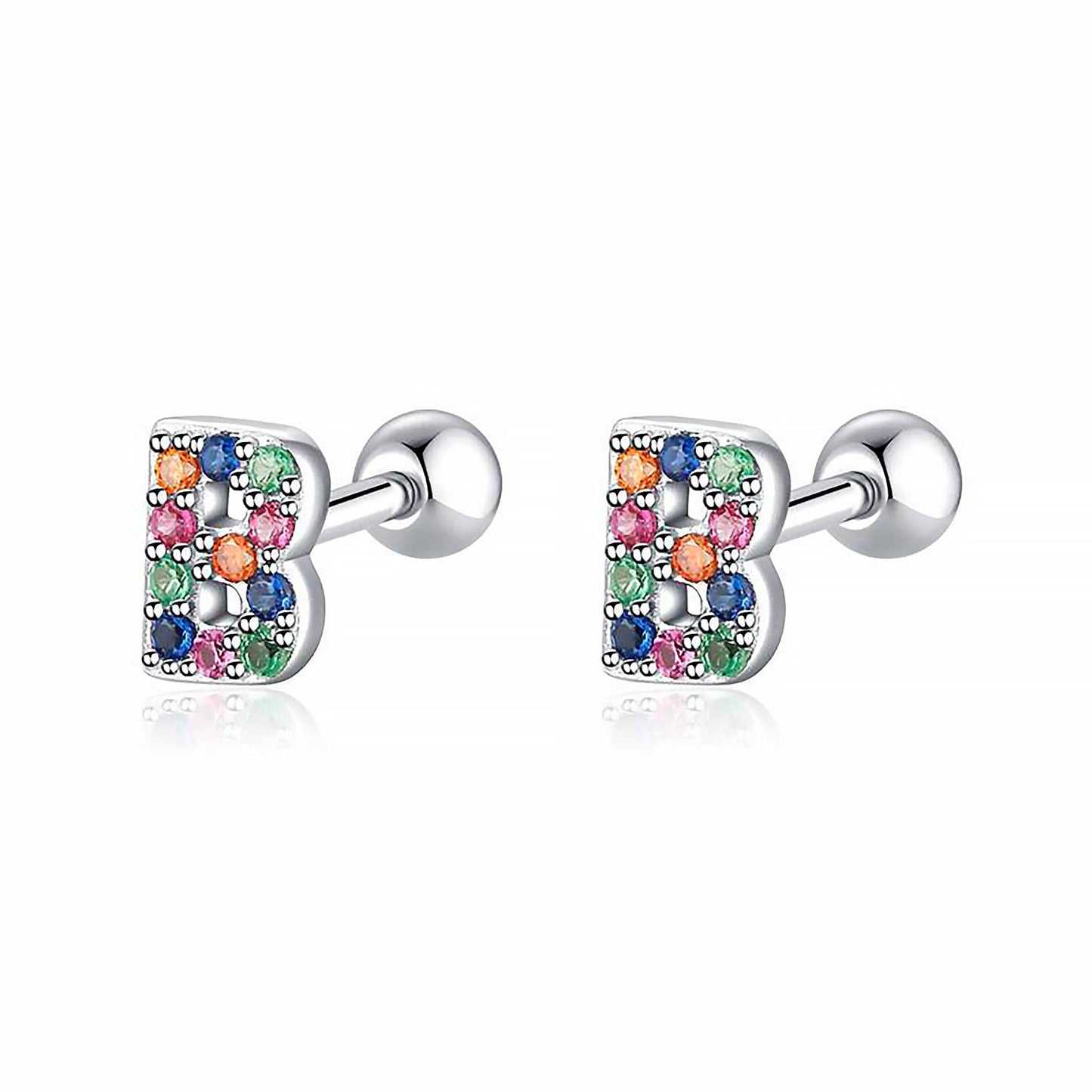 Kleurige Oorbellen Letter O - Uniek Sieraden