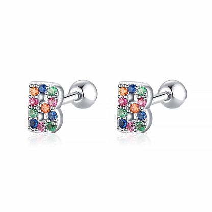 Kleurige Oorbellen Letter O - Uniek Sieraden