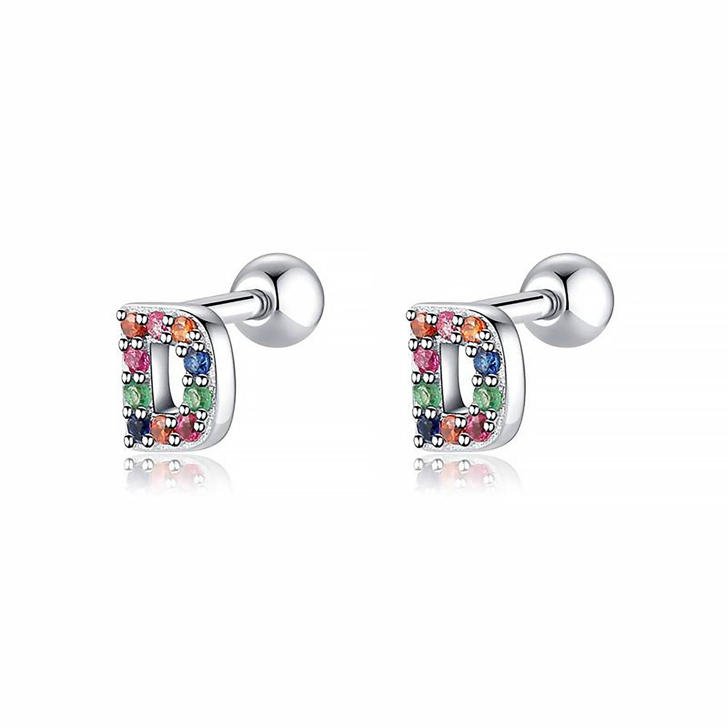 Kleurige Oorbellen Letter O - Uniek Sieraden