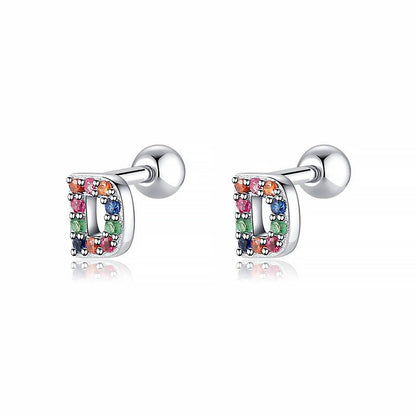 Kleurige Oorbellen Letter O - Uniek Sieraden