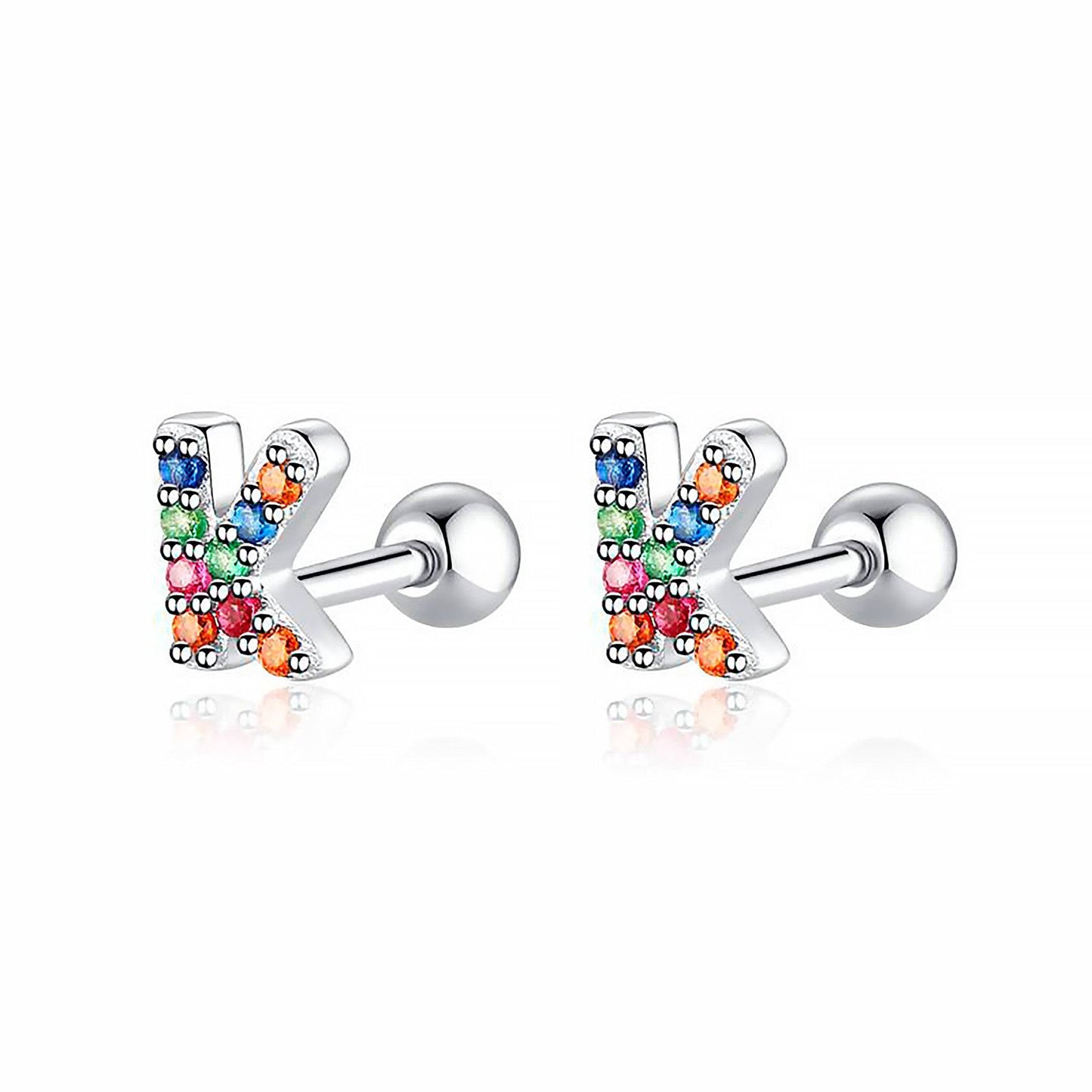 Kleurige Oorbellen Letter O - Uniek Sieraden