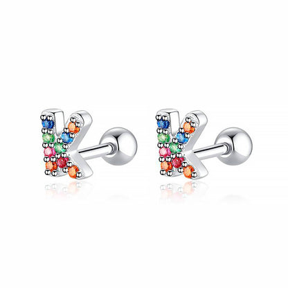 Kleurige Oorbellen Letter O - Uniek Sieraden