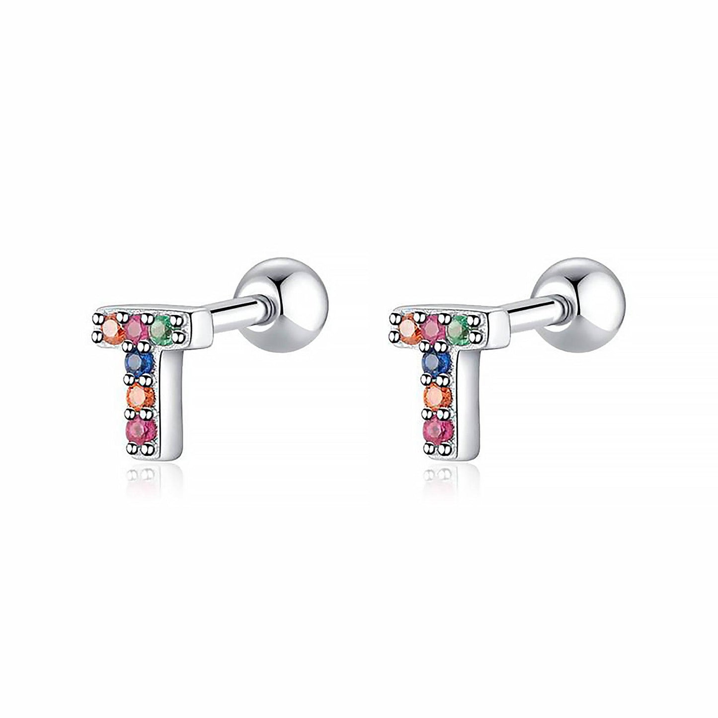 Kleurige Oorbellen Letter O - Uniek Sieraden