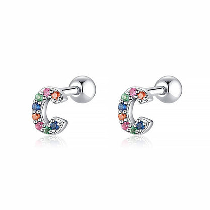 Kleurige Oorbellen Letter O - Uniek Sieraden