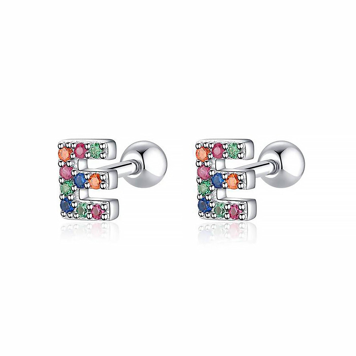 Kleurige Oorbellen Letter O - Uniek Sieraden