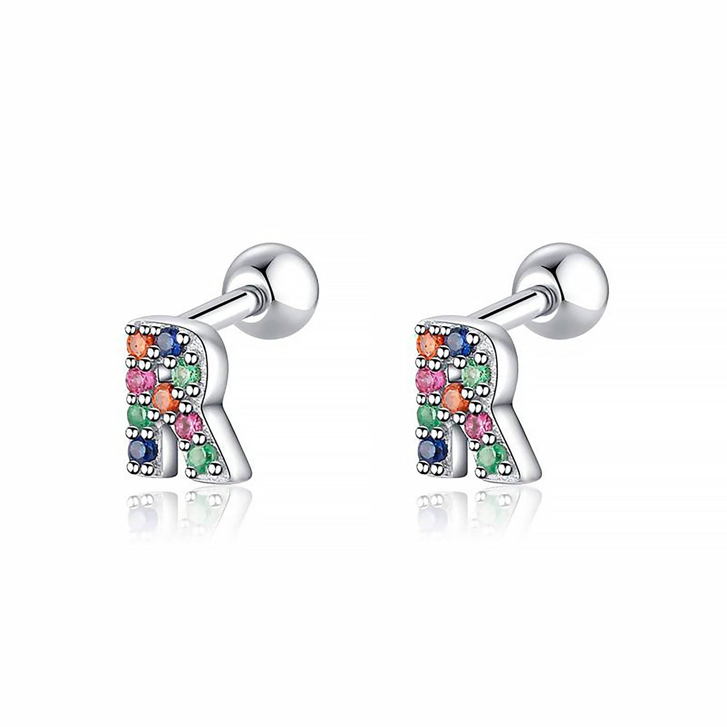 Kleurige Oorbellen Letter O - Uniek Sieraden