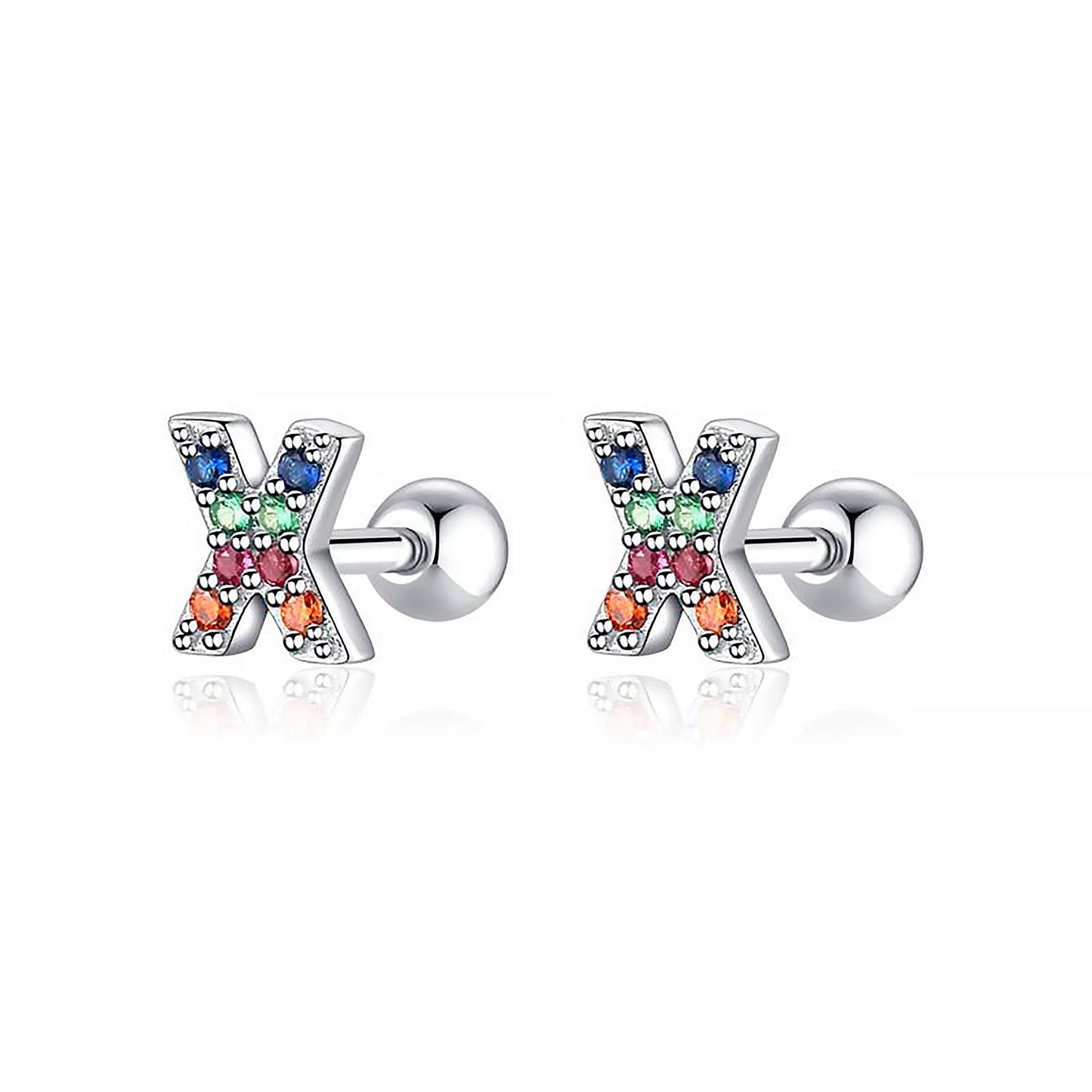 Kleurige Oorbellen Letter O - Uniek Sieraden