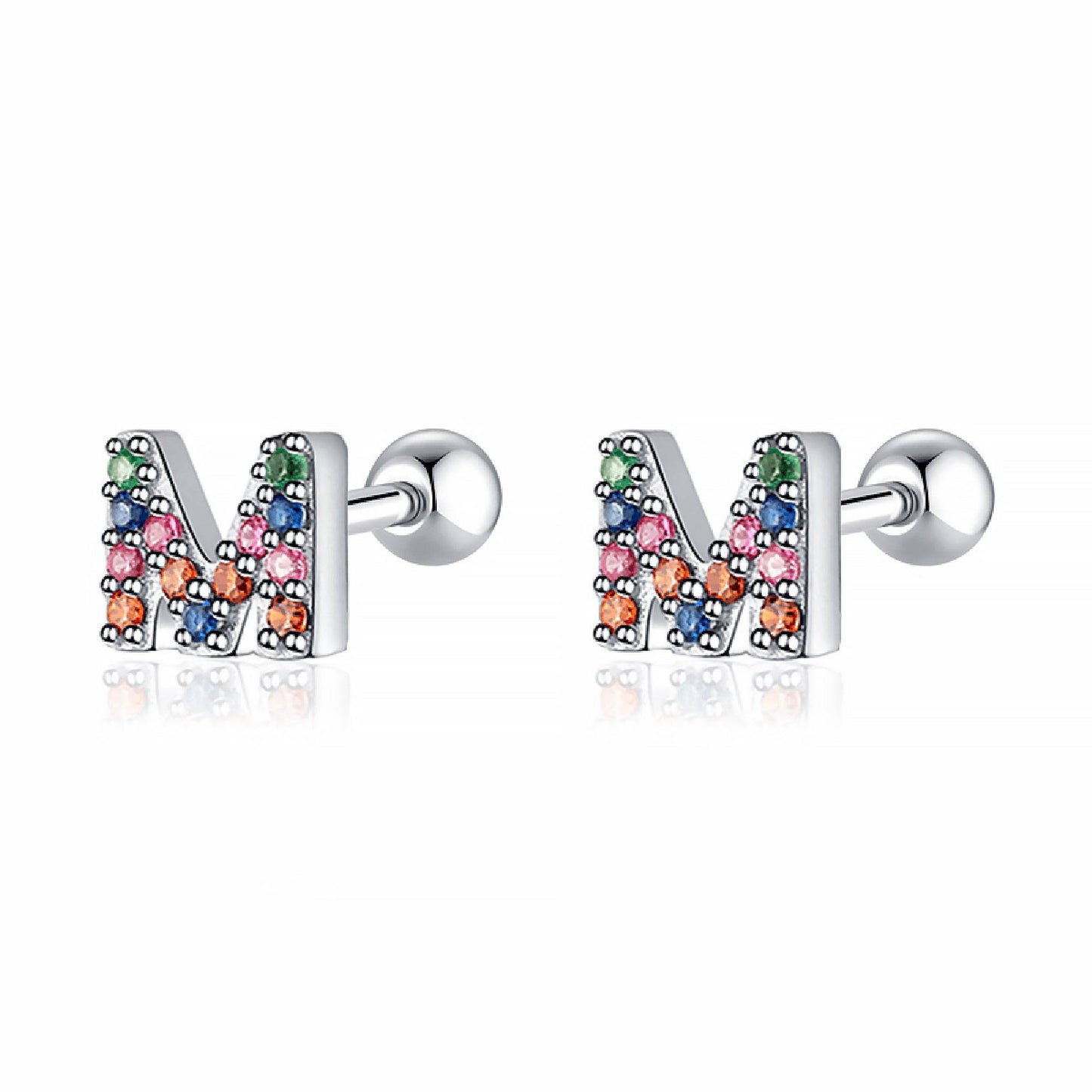 Kleurige Oorbellen Letter O - Uniek Sieraden