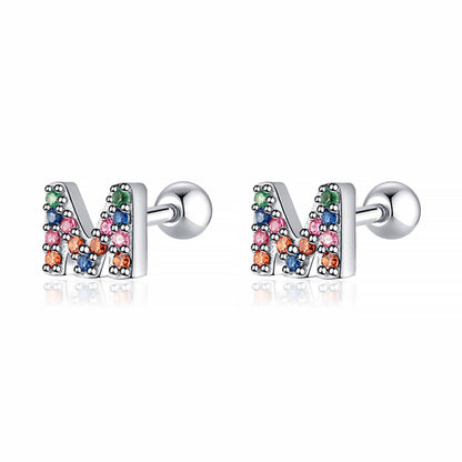 Kleurige Oorbellen Letter O - Uniek Sieraden
