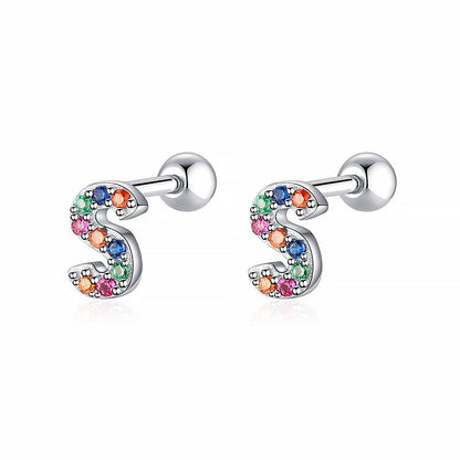 Kleurige Oorbellen Letter O - Uniek Sieraden