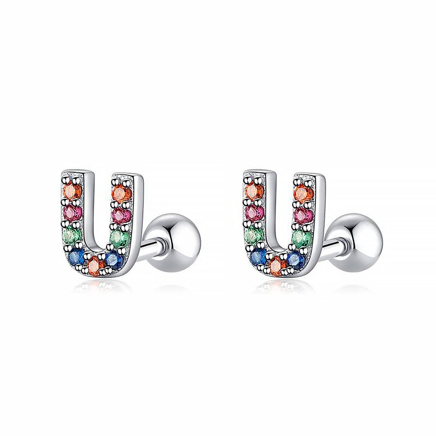 Kleurige Oorbellen Letter O - Uniek Sieraden