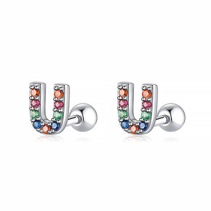 Kleurige Oorbellen Letter O - Uniek Sieraden