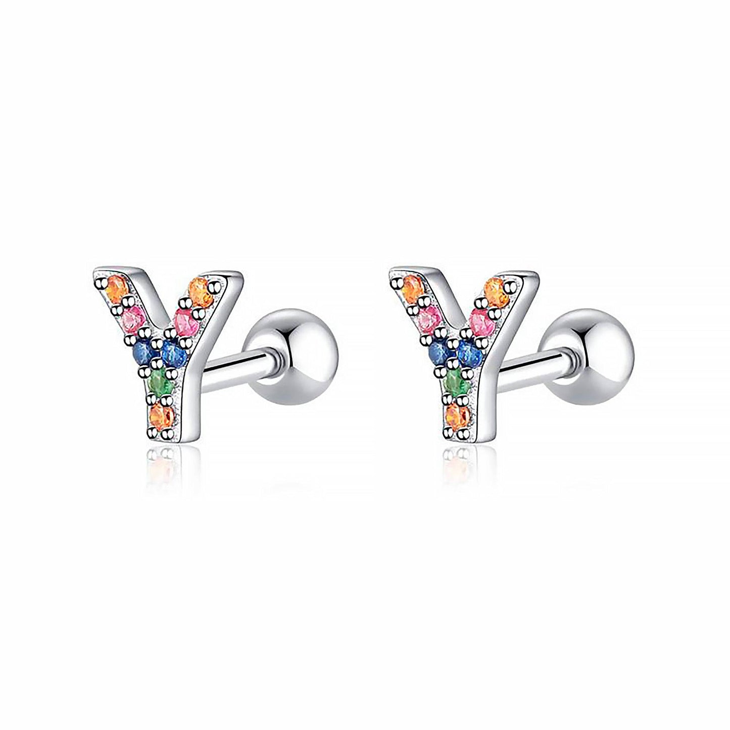 Kleurige Oorbellen Letter O - Uniek Sieraden