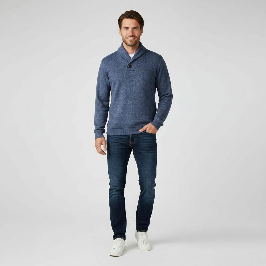 Heren Trui Gebreid Slim Fit Klassieke Stijl - Mode Vibes