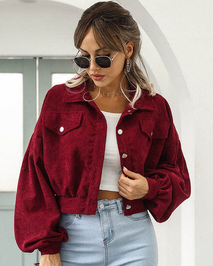 Davies – Dames Cropped Jack met Corduroylook